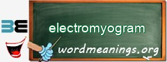 WordMeaning blackboard for electromyogram